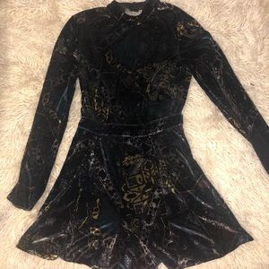 Free People velvet romper!